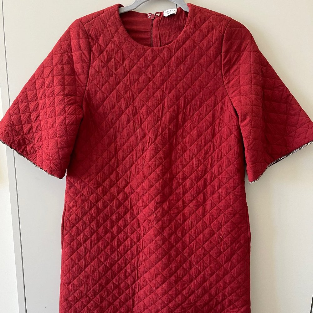 Rhode Resort Quilted Red Mini Dress